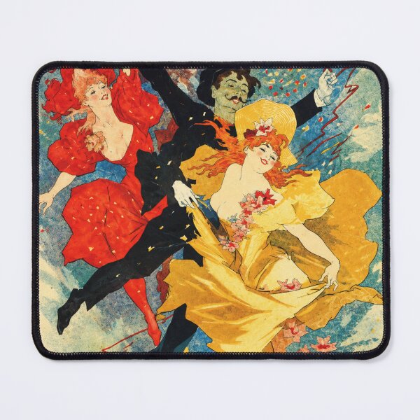 Item preview, Vintage Dance Poster, Redoute des Étudiants Paris Print, Jules Chéret Art Nouveau Wall Art designed and sold by RickE.