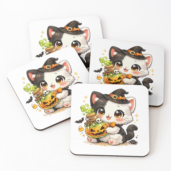 Item preview, Pumpkin Potion Witch Kitty designed and sold by Sommium .