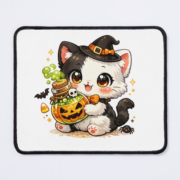 Item preview, Pumpkin Potion Witch Kitty designed and sold by Sommium .