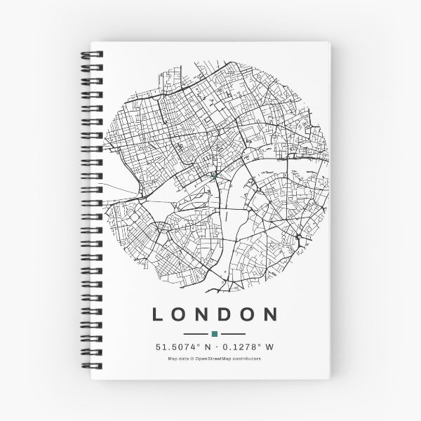 Item preview, London Map | Minimalist City Map of Real Streets designed and sold by VestraDesign.