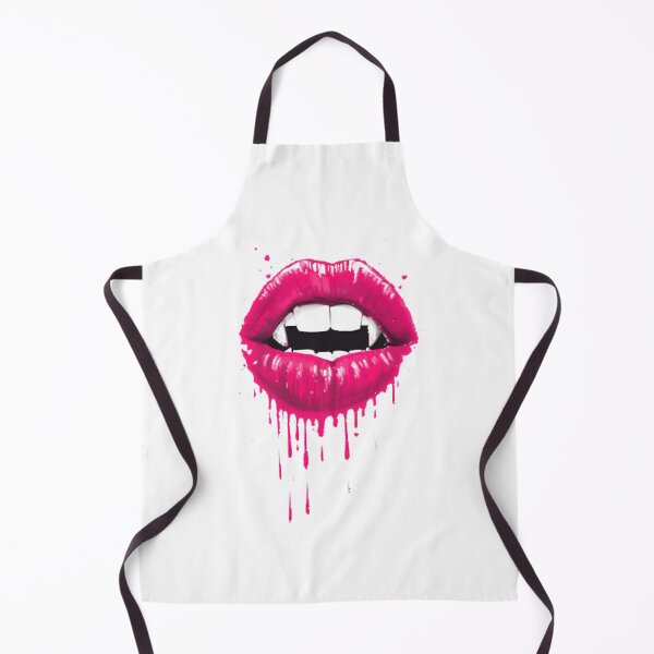 Item preview, Gothic Vampire Lips with Blood Drip Illustration designed and sold by Yhewebb.
