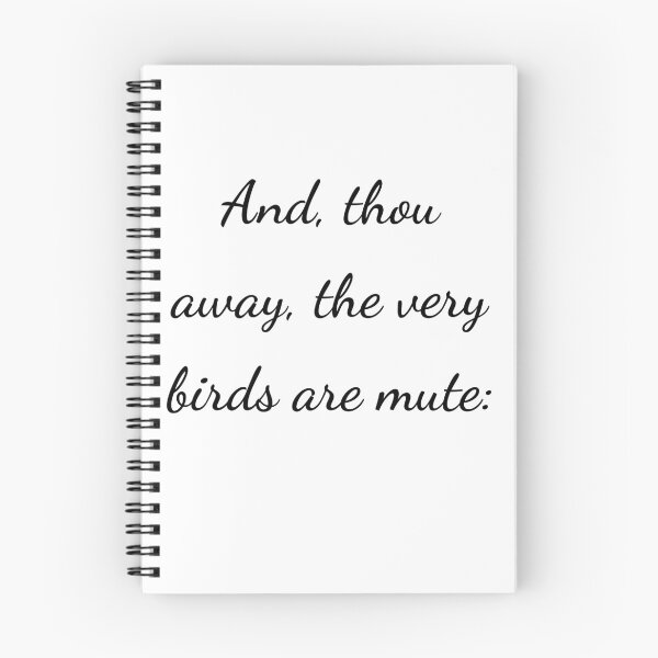 Item preview, “And, thou away, the very birds are mute:” - handwriting black designed and sold by ariksworld.