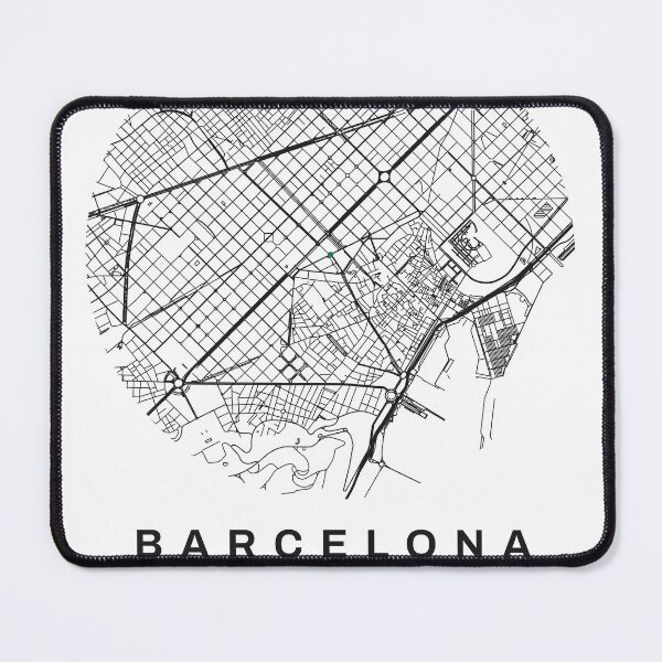 Item preview, Barcelona Map | Minimalist City Map of Real Streets designed and sold by VestraDesign.