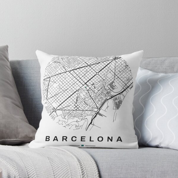 Item preview, Barcelona Map | Minimalist City Map of Real Streets designed and sold by VestraDesign.