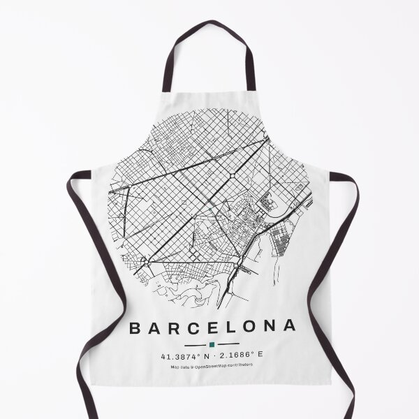 Item preview, Barcelona Map | Minimalist City Map of Real Streets designed and sold by VestraDesign.