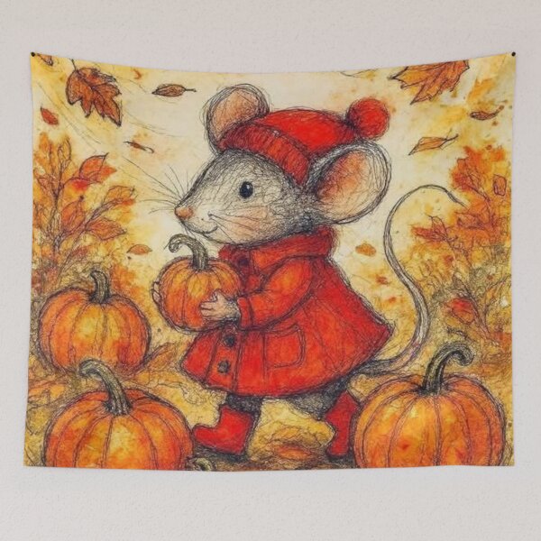 Item preview, Little Harvest Helper Mouse designed and sold by iamdesigns14.