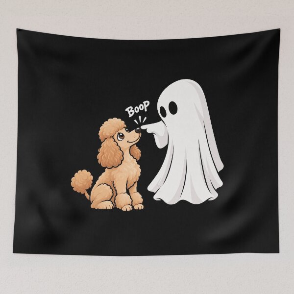 Item preview, Funny Ghost Poodle Dog Boop Halloween Design Mom Dad designed and sold by rafaeltto.