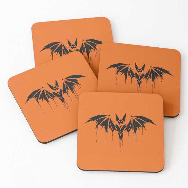 Item preview, Screaming Bat Ink Splatter Gothic Halloween Art designed and sold by cabana.space.