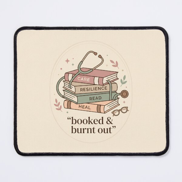 Item preview, Booked and Burnt Out Labeled Care Resilience Nurse Shirt Gift Design designed and sold by Dantin.