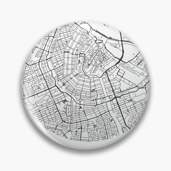 Item preview, Mapa de Ámsterdam | Mapa minimalista de calles reales de la ciudad designed and sold by VestraDesign.