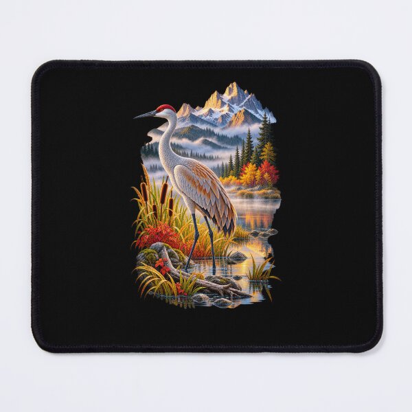 Item preview, Crane Among Mountain Mist designed and sold by RockitBaby.