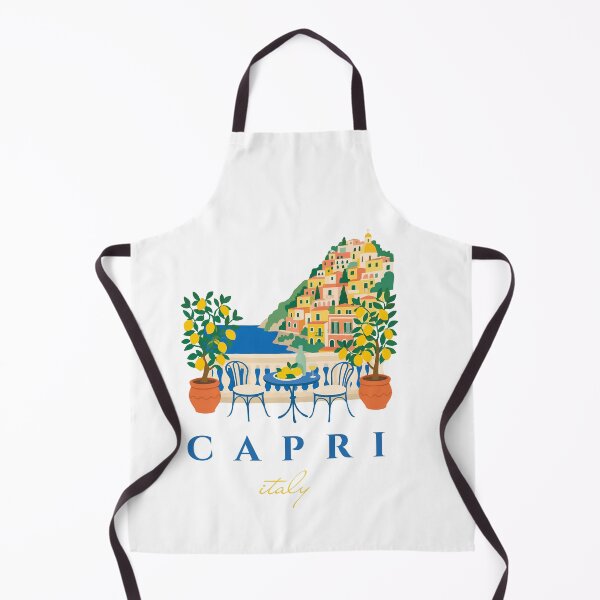 Item preview, vintage capri italy  terrace lemon summer travel typography designed and sold by stileepensieri.