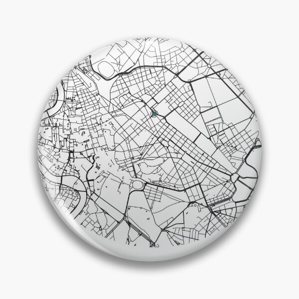 Item preview, Mapa de Roma | Mapa minimalista de calles reales de la ciudad designed and sold by VestraDesign.
