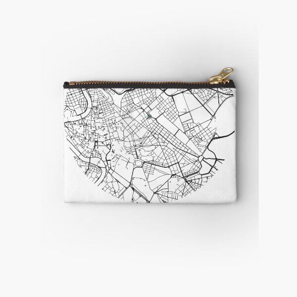 Aperçu de l'œuvre Rome Map | Minimalist City Map of Real Streets créée et vendue par VestraDesign.