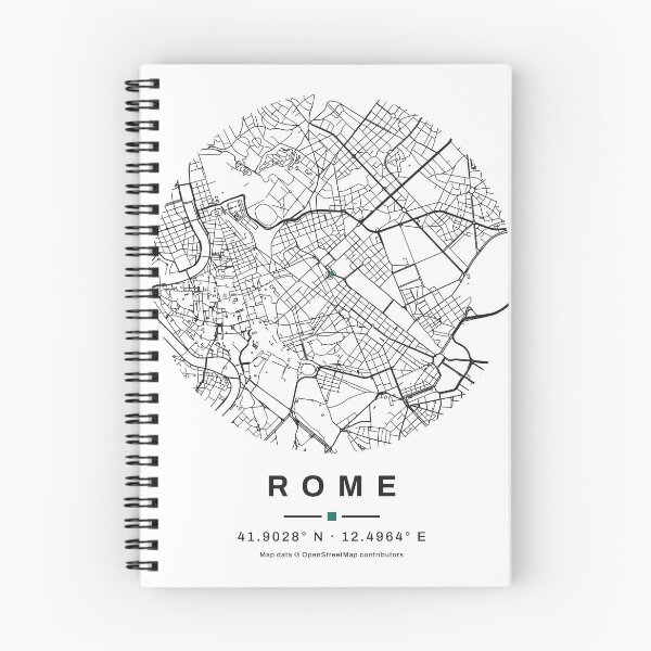 Item preview, Rome Map | Minimalist City Map of Real Streets designed and sold by VestraDesign.