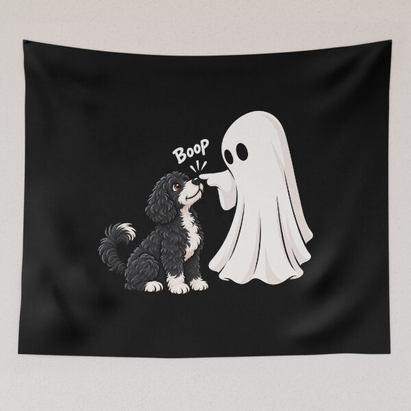 Item preview, Funny Ghost Portuguese Water Dog Boop Halloween Design Mom Dad designed and sold by rafaeltto.