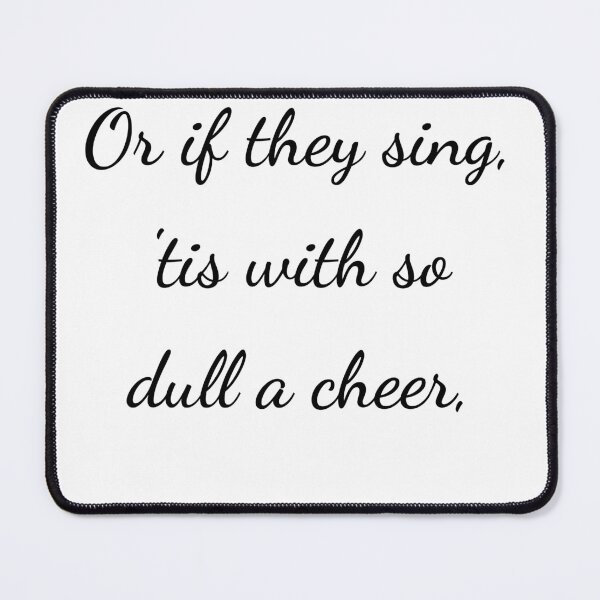 Item preview, “Or if they sing, ’tis with so dull a cheer,” - handwriting black designed and sold by ariksworld.