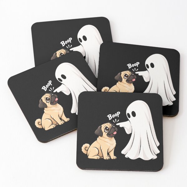 Item preview, Funny Ghost Pug Dog Boop Halloween Design Mom Dad designed and sold by rafaeltto.