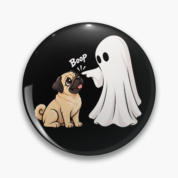 Item preview, Funny Ghost Pug Dog Boop Halloween Design Mom Dad designed and sold by rafaeltto.