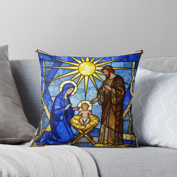 Item preview, Contemporary Nativity - Stained Glass Window designed and sold by Sybille-Yates.