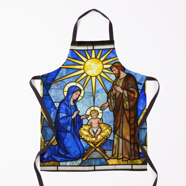 Item preview, Contemporary Nativity - Stained Glass Window designed and sold by Sybille-Yates.