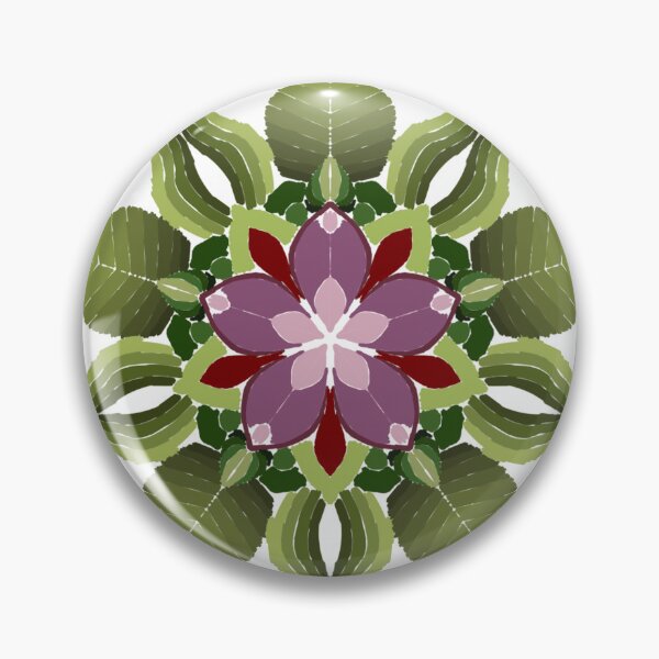 Item preview, Tropical Jungle Foliage Lineless Geometric Mandala designed and sold by FioreDiCiliegio.