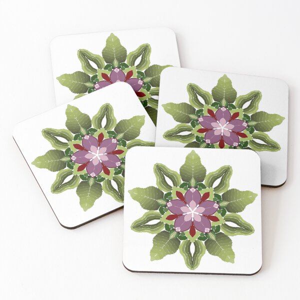 Item preview, Tropical Jungle Foliage Lineless Geometric Mandala designed and sold by FioreDiCiliegio.