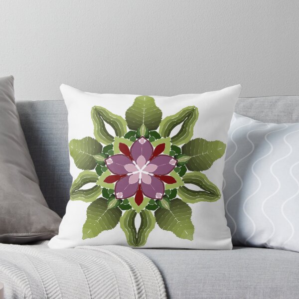 Item preview, Tropical Jungle Foliage Lineless Geometric Mandala designed and sold by FioreDiCiliegio.