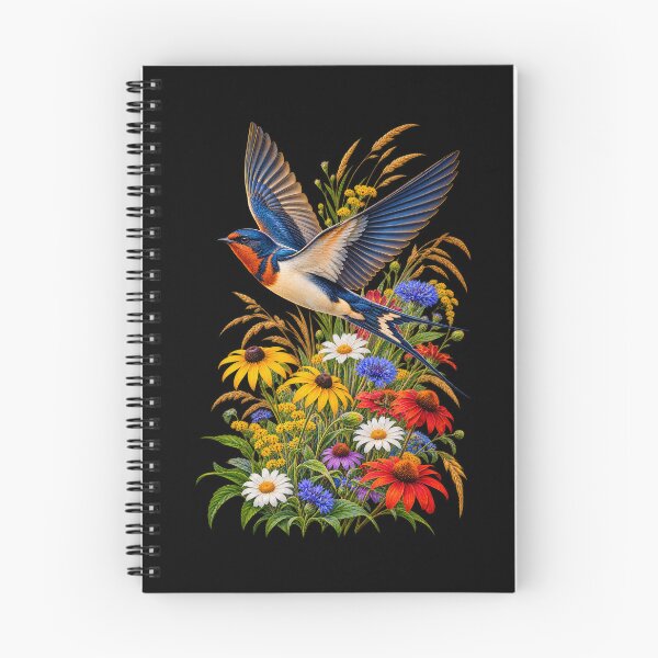 Item preview, Swallow Among Wildflowers designed and sold by RockitBaby.