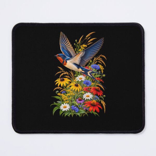 Item preview, Swallow Among Wildflowers designed and sold by RockitBaby.