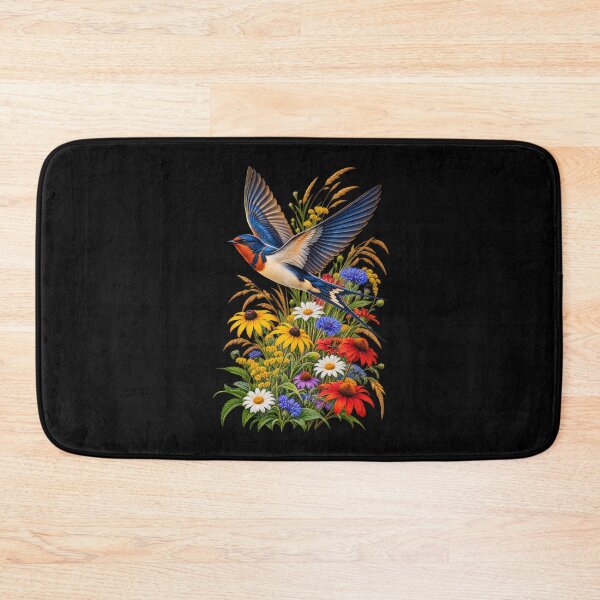 Item preview, Swallow Among Wildflowers designed and sold by RockitBaby.