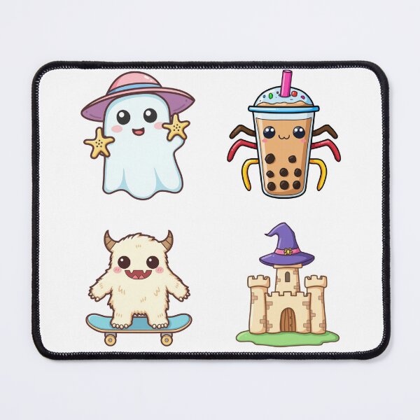 Item preview, Cute Kawaii Halloween Summerween Spooky Sticker Pack designed and sold by ImagiSpark Press.