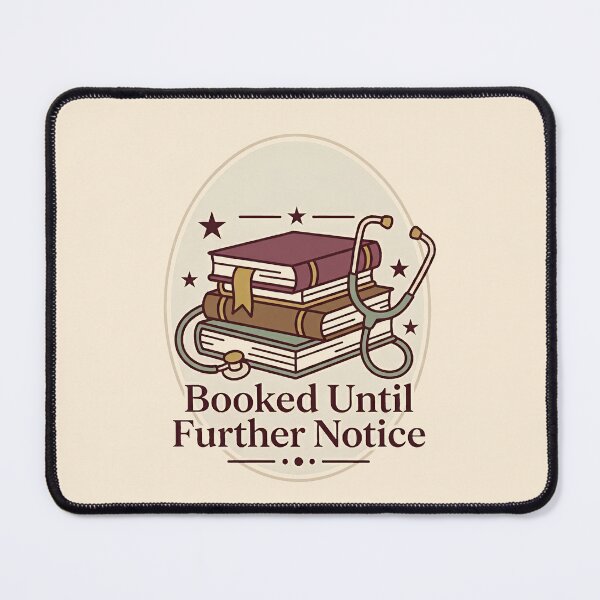 Item preview, Booked Until Further Notice Cozy Retro Nurse Book Shirt Gift Design designed and sold by Dantin.