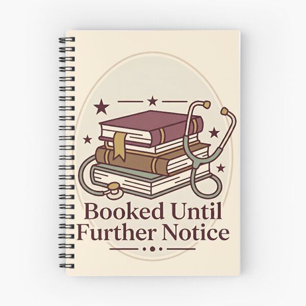 Item preview, Booked Until Further Notice Cozy Retro Nurse Book Shirt Gift Design designed and sold by Dantin.