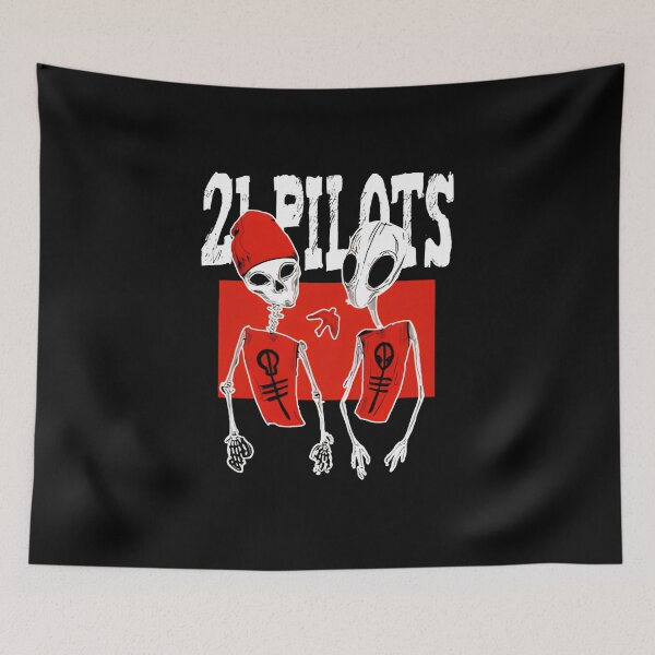 Item preview, Twenty One Pilots Alien Skeletons designed and sold by Drizzlers.