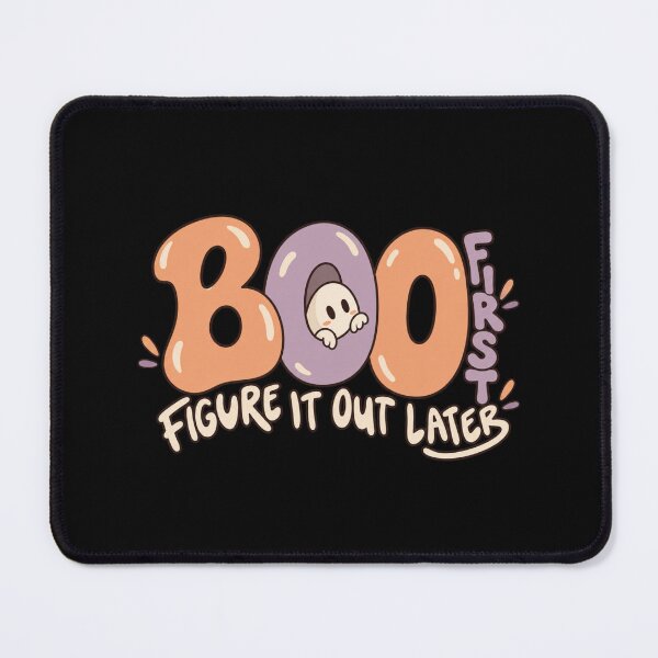 Item preview, Boo First Figure It Out Later Retro Ghost Halloween designed and sold by PhylonBoxx.