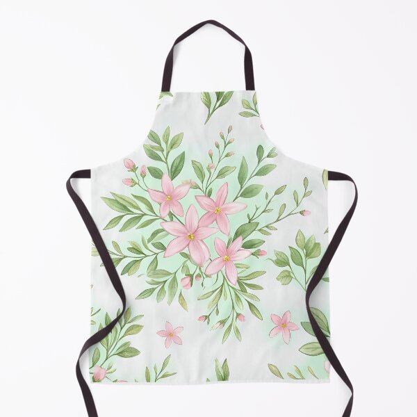 Item preview, Pastel Pink Blossom & Sage Leaf Bouquets Pattern designed and sold by Studio BC.