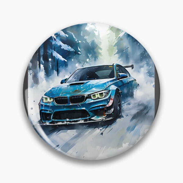 Item preview, High Performance Coupe Drifting Through Snowy Forest Scene designed and sold by Karnach.