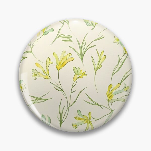 Item preview, Pale Buttercup Yellow Meadow Grass Botanical Pattern designed and sold by Studio BC.