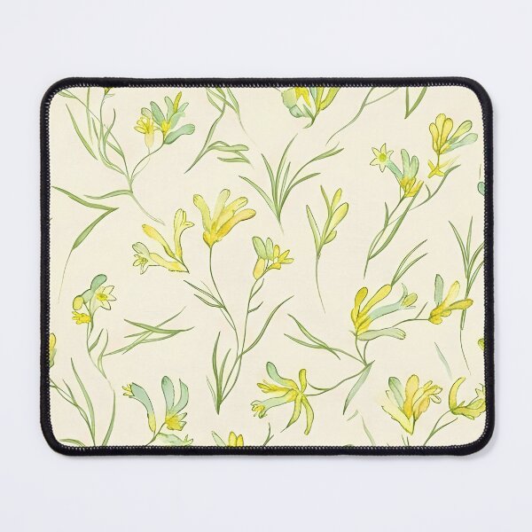 Item preview, Pale Buttercup Yellow Meadow Grass Botanical Pattern designed and sold by Studio BC.