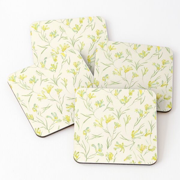 Item preview, Pale Buttercup Yellow Meadow Grass Botanical Pattern designed and sold by Studio BC.