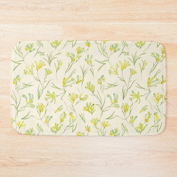 Item preview, Pale Buttercup Yellow Meadow Grass Botanical Pattern designed and sold by Studio BC.