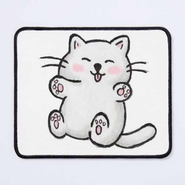 Item preview, Chonky Cat On Back - Cute Kawaii Belly Up Kitten designed and sold by ChanCreation.