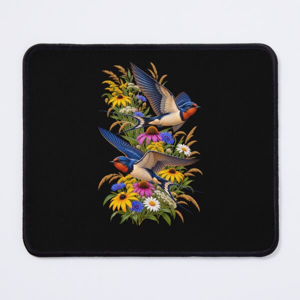 Item preview, Swallows Over Wildflowers designed and sold by RockitBaby.