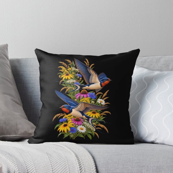 Item preview, Swallows Over Wildflowers designed and sold by RockitBaby.
