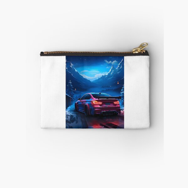 Item preview, Night Racer Coupe Driving Through Snowy Mountain Landscape designed and sold by Karnach.
