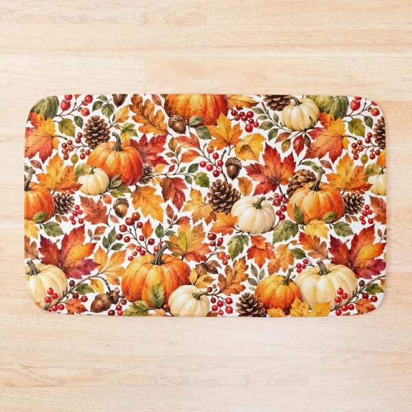 Item preview, Autumn Pumpkin Harvest Watercolor Pattern designed and sold by blankTeeShirt.