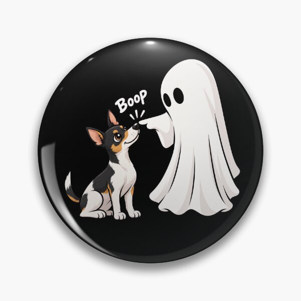 Item preview, Funny Ghost Rat Terrier Dog Boop Halloween Design Mom Dad designed and sold by rafaeltto.