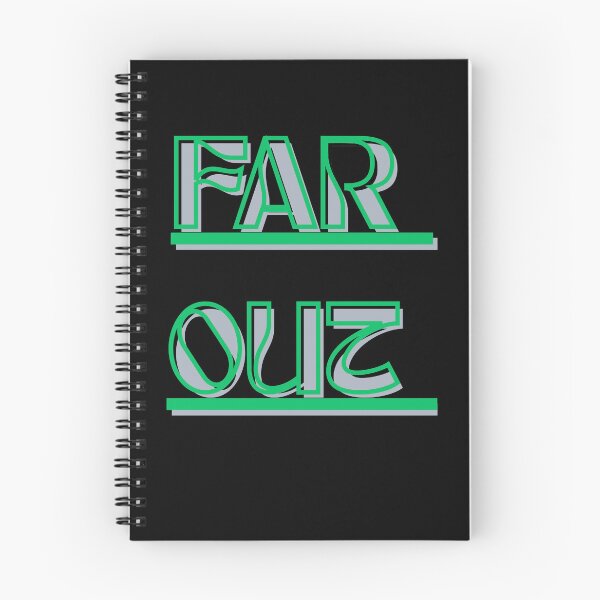 Item preview, far out retro 70s stripes wavy green typography designed and sold by stileepensieri.