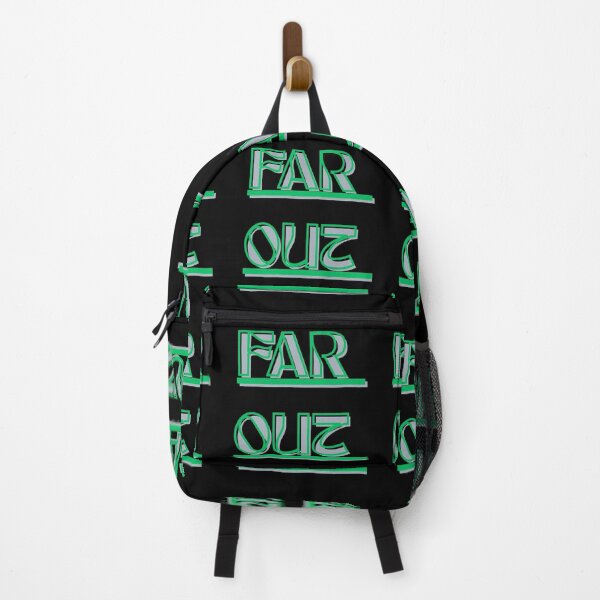 Item preview, far out retro 70s stripes wavy green typography designed and sold by stileepensieri.